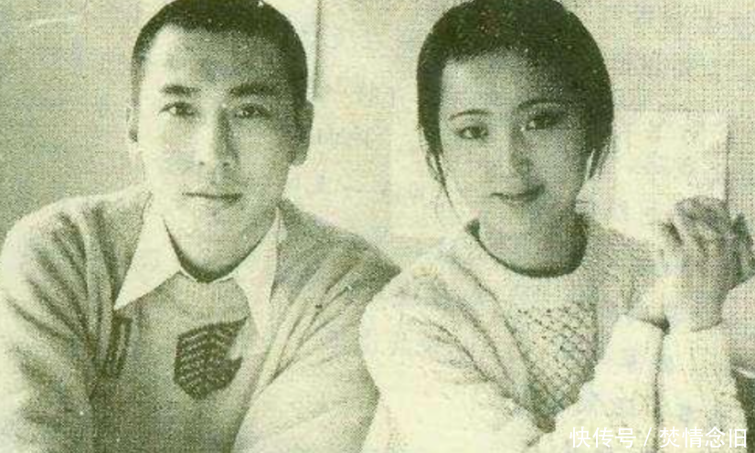 毕彦君早期照片，右为其前妻陈晓旭