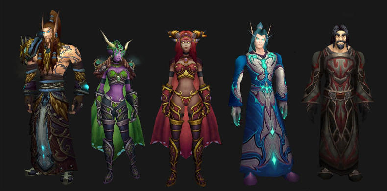 最初的五位守护巨龙的凡人形态