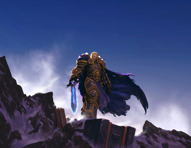 手持霜之哀伤的阿尔萨斯