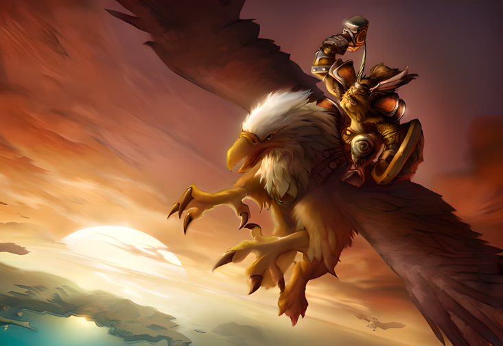 蛮锤部族的狮鹫骑士图片