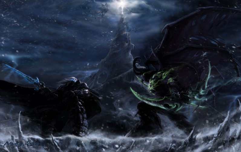 阿尔萨斯对战伊利丹