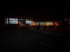 大连职业技术学院夏家河校区图书馆夜景