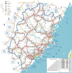 2015年福建省高速公路地图