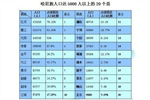 哈尼族分布