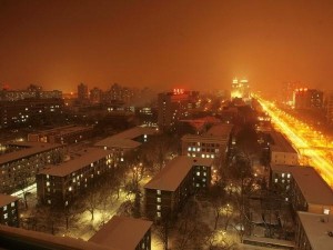 北京林业大学夜景