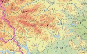 伏牛山 地形图