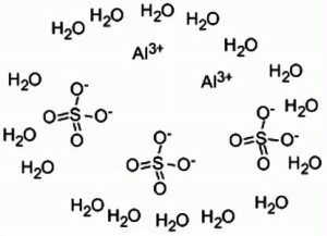 硫酸铝化学结构式