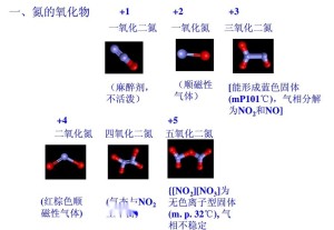 各类含氧氮化合物的构型