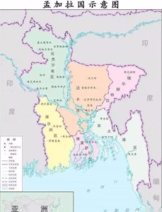 孟加拉国地图