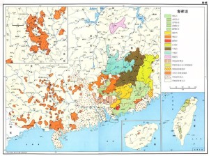 客家话分布