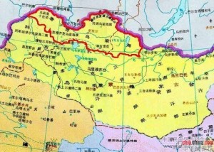 清朝时唐努乌梁海地图