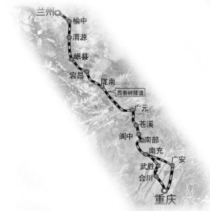 兰渝铁路线路图