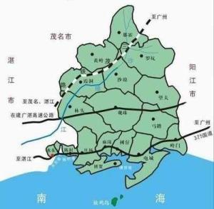 电白简要地图