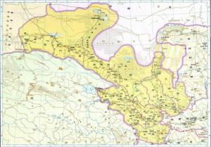 汉代历史地图（《中国历史地图集》第二册）