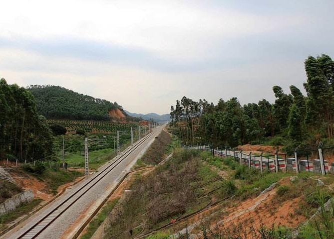 广珠铁路单线路段