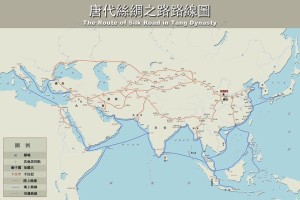 唐代丝绸之路路线图