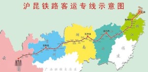 沪昆高速铁路线路走向